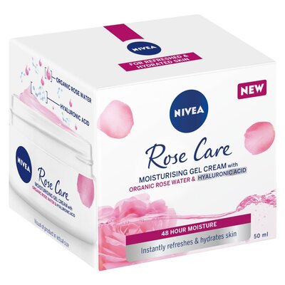 Nivea Rose Care Moistiriser Gel Cream 50ml | PnP