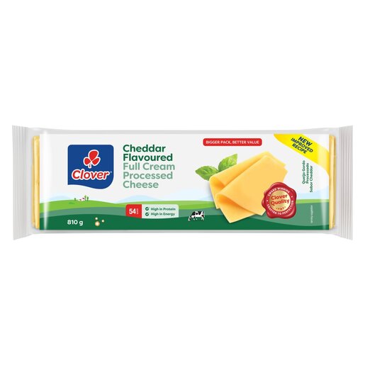 Clover Processed Cheddar Cheese Slices 810g PnP
