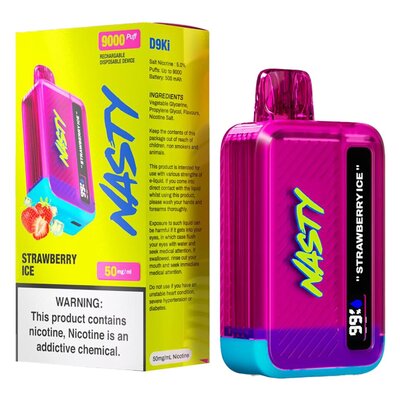 Nasty Strawberry Ice 5.0% Rechargeable 9000 Puffs Disposable Vape | PnP