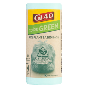 Glad To Be Green 50% Plant Based Medium Refuse Bags 30 Pack | PnP