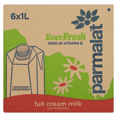 Parmalat Everfresh Full Cream Long Life Milk 6 x 1L