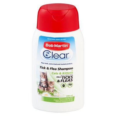 Bob Martin Flea and Tick Shampoo Cats 200ml
