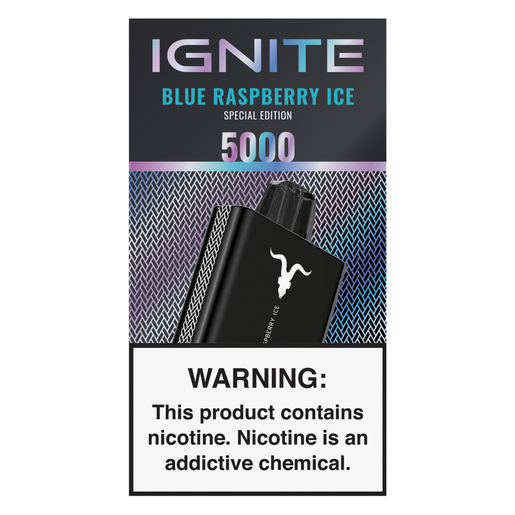 Ignite Blue Raspberry Ice 5000 Puffs 5% Disposable Vape | PnP