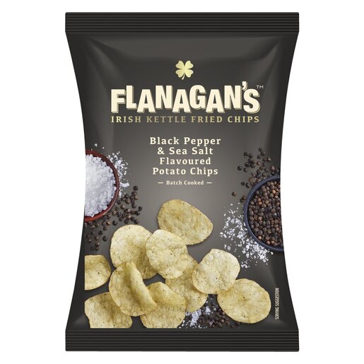Flanagan's Moreish Irish Blarney Black Pepper & Sea Salt Flavoured