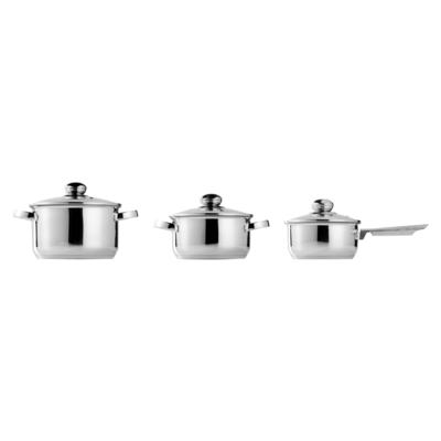DAY Stainless Steel Cookware With Lid 6 Piece