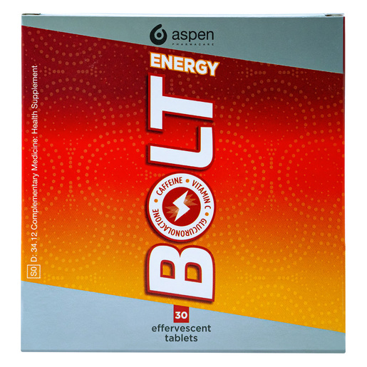 Bolt Energy Effervescent Tablets 30s PnP