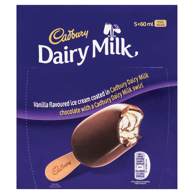 Dairy milk on sale ice cream