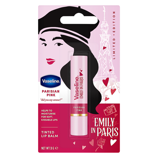 Vaseline Emily In Paris Parisian Pink Tinted Lip Balm 3g | PnP