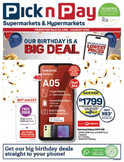 Pick n Pay Cellular Specials
