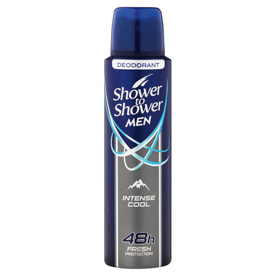 Shower To Shower Men Intense Cool Deodorant 150ml