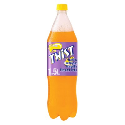 Twist Granadilla Flavoured Low Kilojoule Sparkling Drink Bottle 1.5L | PnP