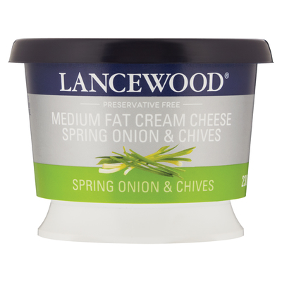 Lancewood Medium Fat Spring Onion & Chives Cream Cheese 230g | PnP