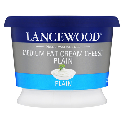 Lancewood Medium Fat Plain Cream Cheese 230g | Smart Price Specials ...