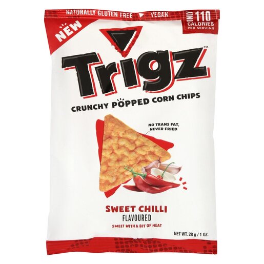 Trigz Sweet Chilli Flavoured Corn Chips 28g PnP
