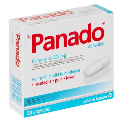 Panado Pain & Fever Capsules 20s | PnP
