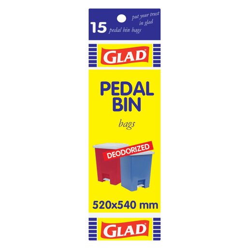 Glad Pedal Bin Bags 520 x 540mm 15 Pack Smart Price Specials PnP Home