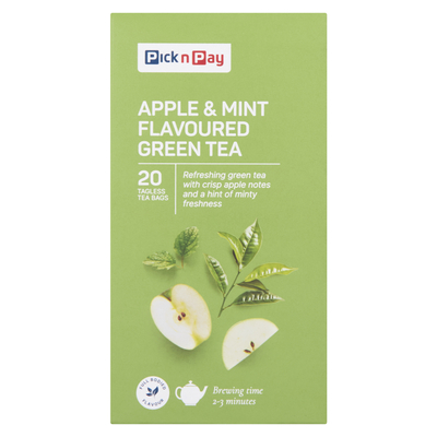 PnP Applemint Flavour Green Tea 20 Pack