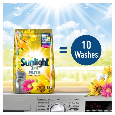Sunlight Summer Sensations 2in1 Auto W/Powder Detergent 1kg | PnP