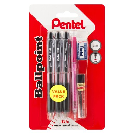 Pentel Ballpoint Starter Pack Black | Smart Price Specials | PnP Home