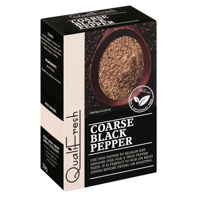 Qualifresh Coarse Black Pepper Refill 40g | PnP