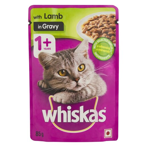 Whiskas Pouches Lamb in Gravy 85g PnP