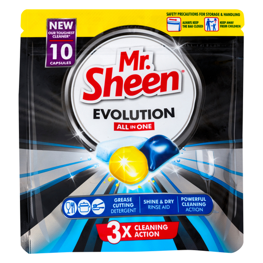 Mr. Sheen Evolution All In One Dishwashing Capsules 10 Pack | PnP