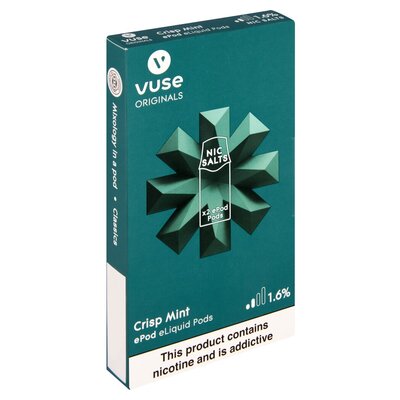 Vuse E-Pod Crisp Mint Device Acc 1.8% 2 Pack | PnP