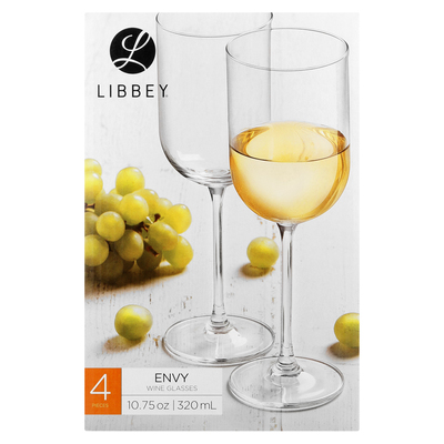 Libbey Envy White Wine Glasses 4 Pack | PnP