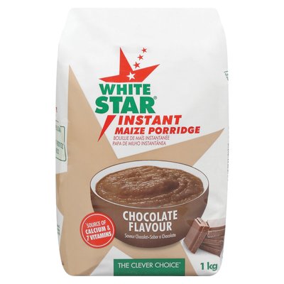White Star Instant Maize Porridge Choc 1kg | PnP