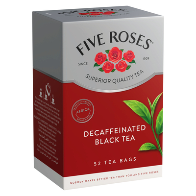 Five Roses Decaffeinated Tagless Tea Bags 50 Pack | Smart Price ...