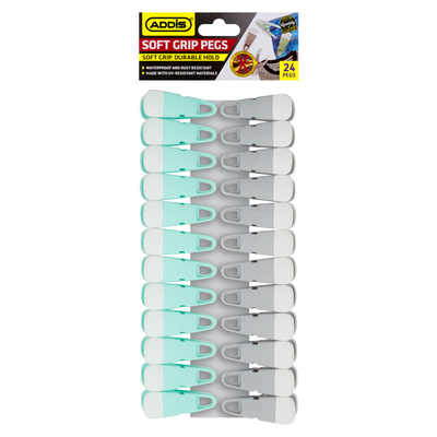 Addis Soft Grip Pegs 24 Pack