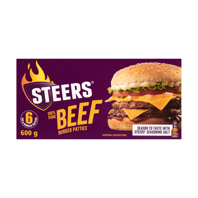 Famous Brands Steers Burger Patty 600g | Smart Price Specials | PnP Home