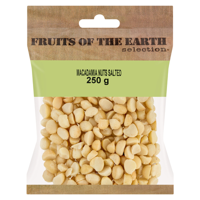 Fruits Of The Earth Salted Macadamia Nuts 250g