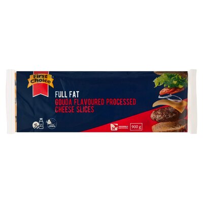 First Choice Full Fat Sliced Gouda Cheese 900g