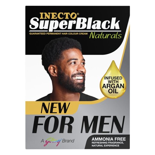 Inecto Naturals Super Black Hair Colour Cream For Men 14ml PnP