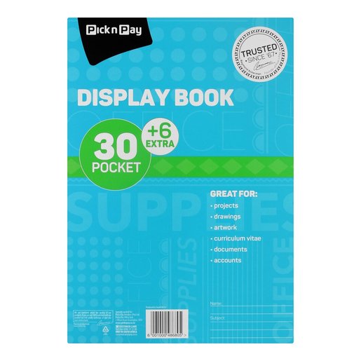 PnP Display Book A4 30 + 6 Pocket PnP