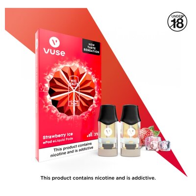Vuse ePod Strawberry Ice 3% eLiquid Pods 2 Pack | PnP