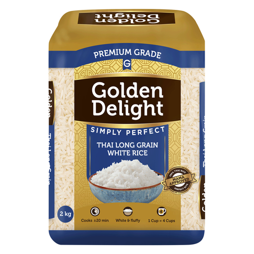 Golden Delight Thai Long Grain White Rice 2kg | PnP