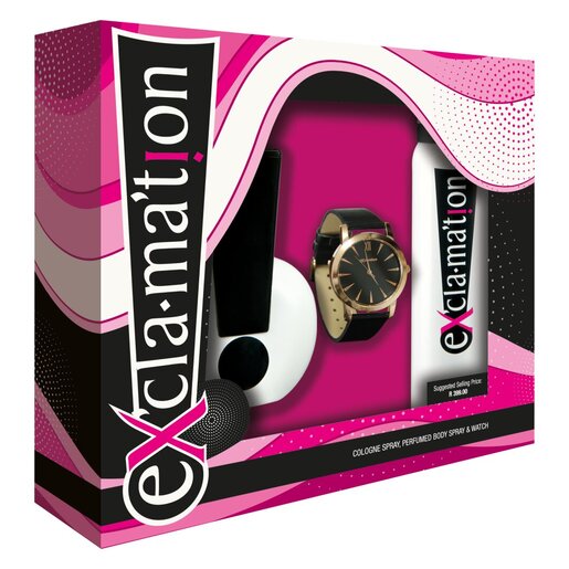 Exclamation cologne body discount spray