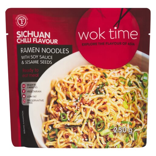 Wok Time Sichuan Chilli Flavour Ramen Noodles 250g | PnP