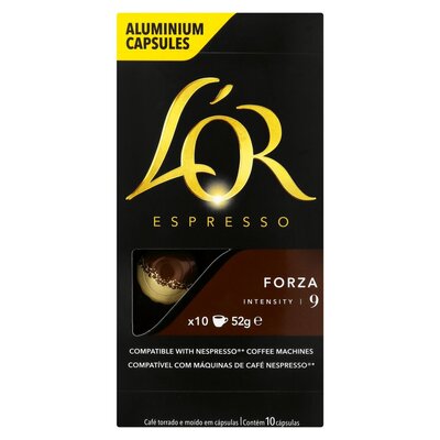 L'OR Espresso Forza Intensity 9 Coffee Capsules 10 Pack | Smart