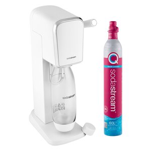sodastream Art　 ホワイト SodaStream Art White Sparkling Water Maker & 1L Bottle + CO2