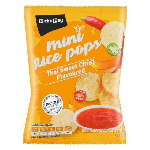 PnP Thai Sweet Chilli Flavoured Mini Rice Pops 25g | PnP