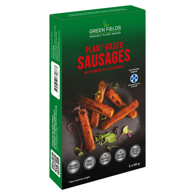Greenfields Plant-Based Sausages With Beef Flavouring 330g | PnP