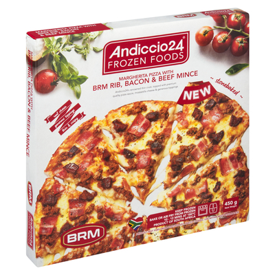 Andiccio24 Frozen Foods Margherita Pizza With BRM Rib Bacon & Beef