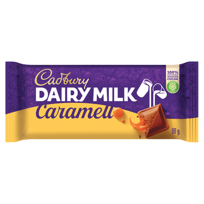 Cadbury Dairy Milk Caramel Chocolate Slab 88g