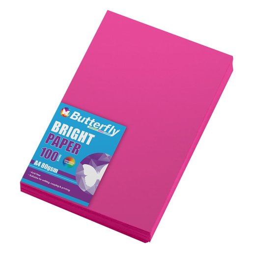 Butterfly A4 Pastel Paper Mixed 100 Sheets PnP