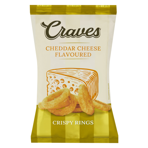 Craves Cheddar Cheese Flavoured Crispy Rings 60g | PnP