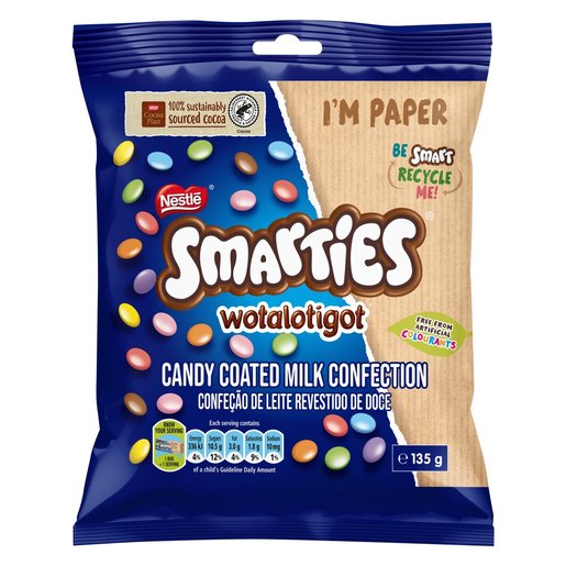 Nestle Smarties Mini Bag 135g PnP