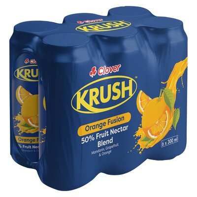 Krush 50% Orange Fusion Fruit Nectar Blend 6 x 300ml | PnP